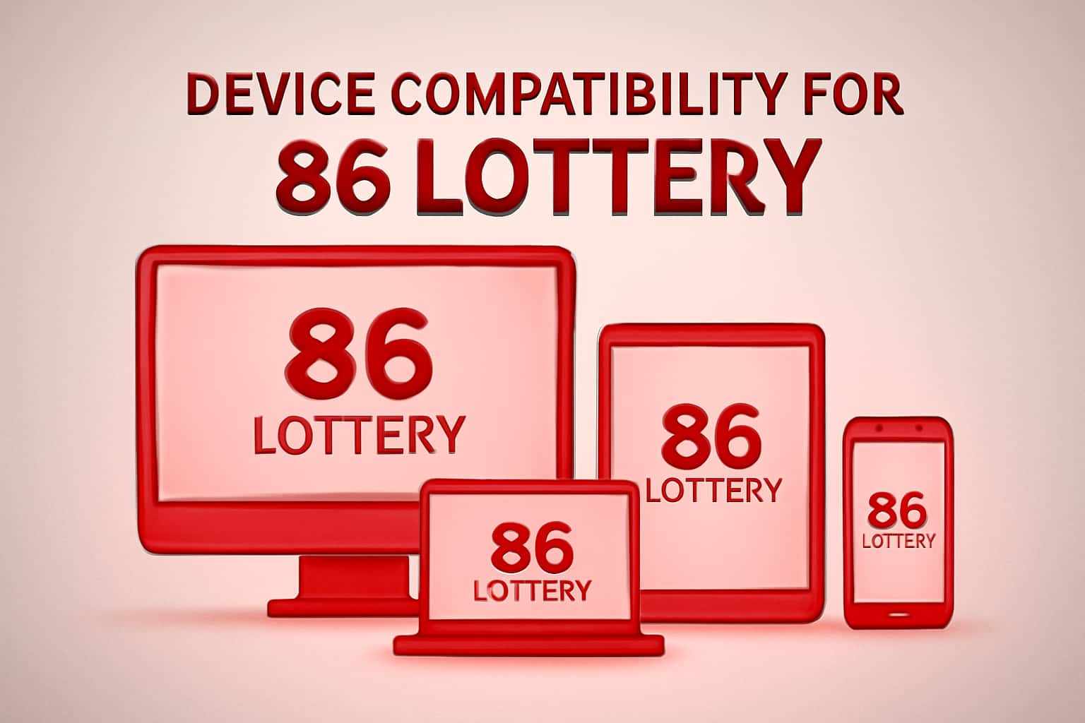 Informational graphic about Device Compatibility for 86 Lottery.