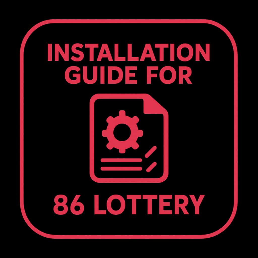 Icon representing the Installation Guide for 86 Lottery.