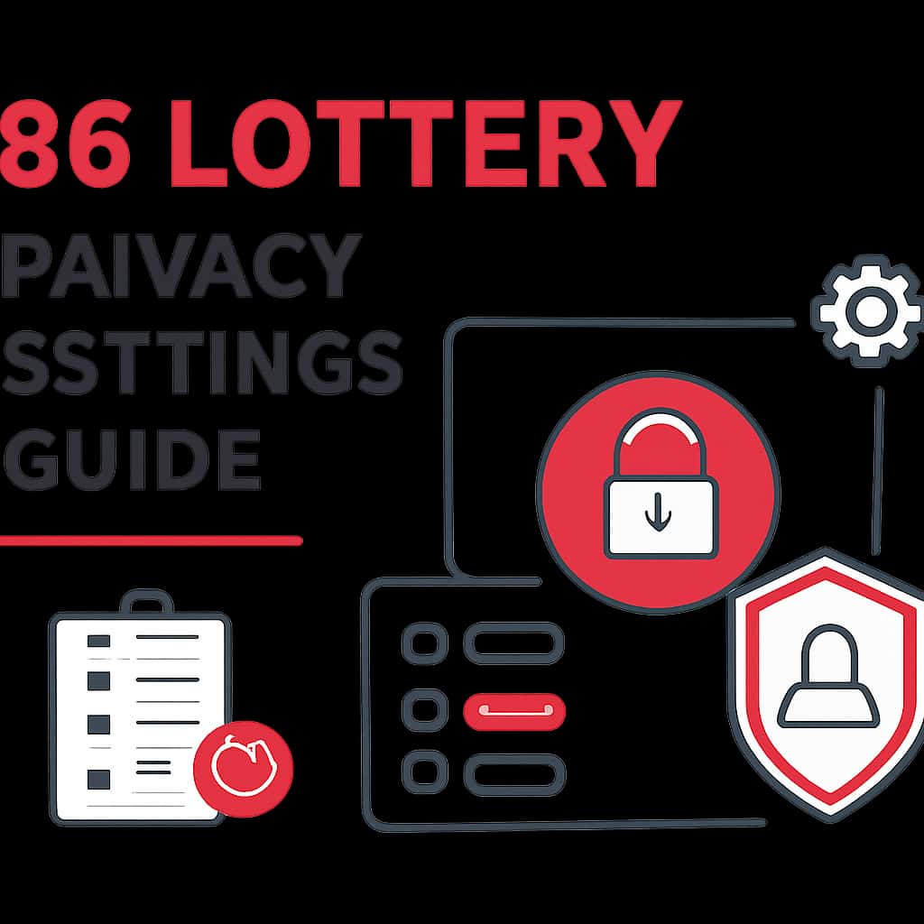 Illustration depicting the key components of 86 Lottery privacy settings.
