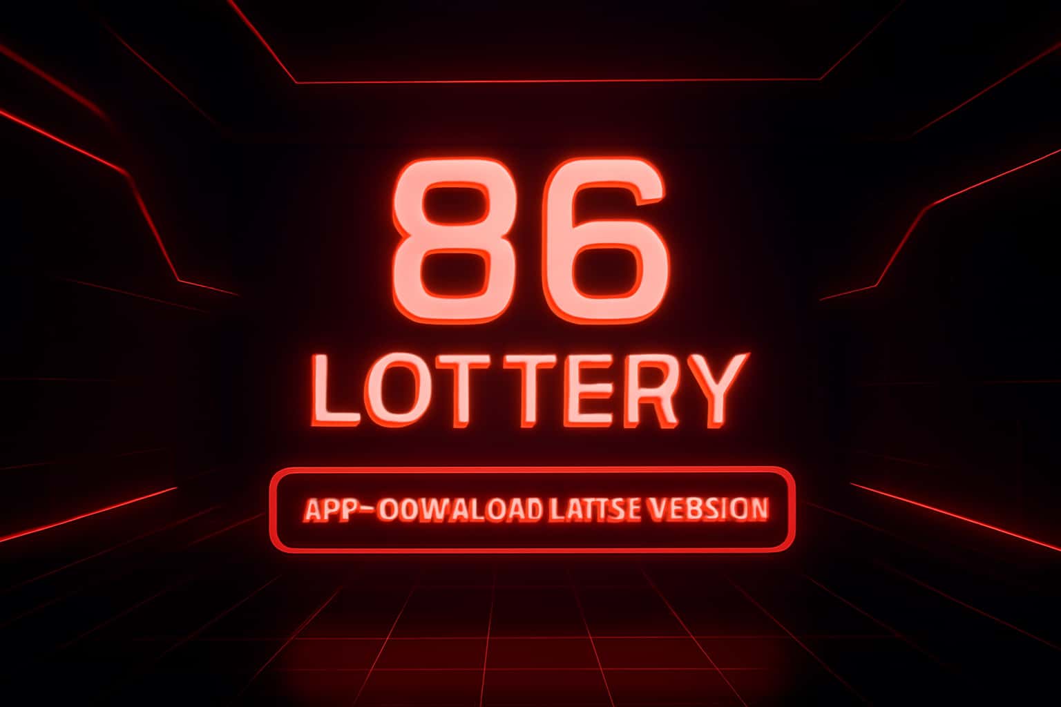 Futuristic lottery app background