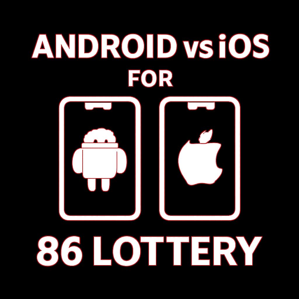 Icon representing the Android and iOS compatibility of the 86 Lottery app.