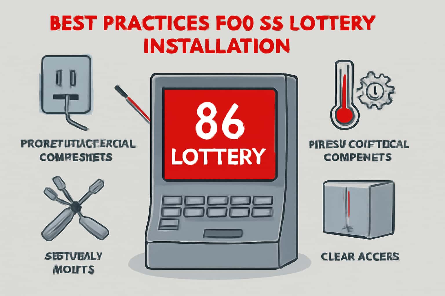 An informative scene highlighting the best practices for 86 Lottery installation.