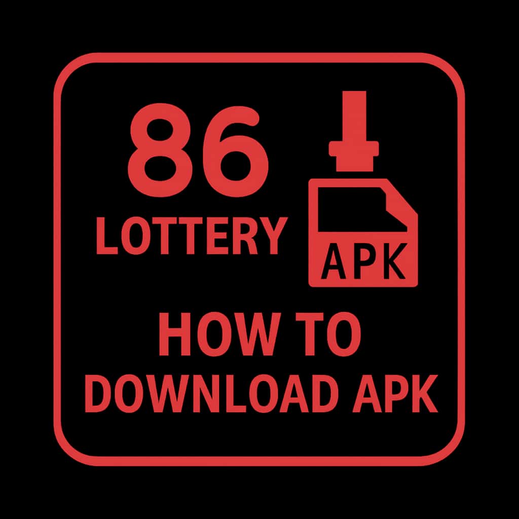 Icon representing the 86 Lottery APK download guide.