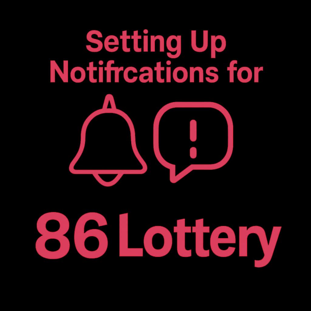 Icon representing guidance for setting notifications for the 86 Lottery.